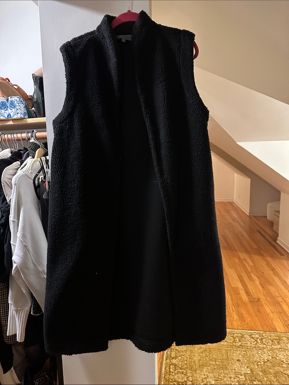 Sunday in Brooklyn Black Sherpa Vest